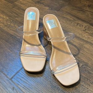 Dolce Vita Clear Strapped Heels